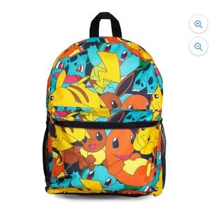 POKEMON 16" Canvas Backpack -Multi Character - Gotta Catch 'Em All New with Tags
